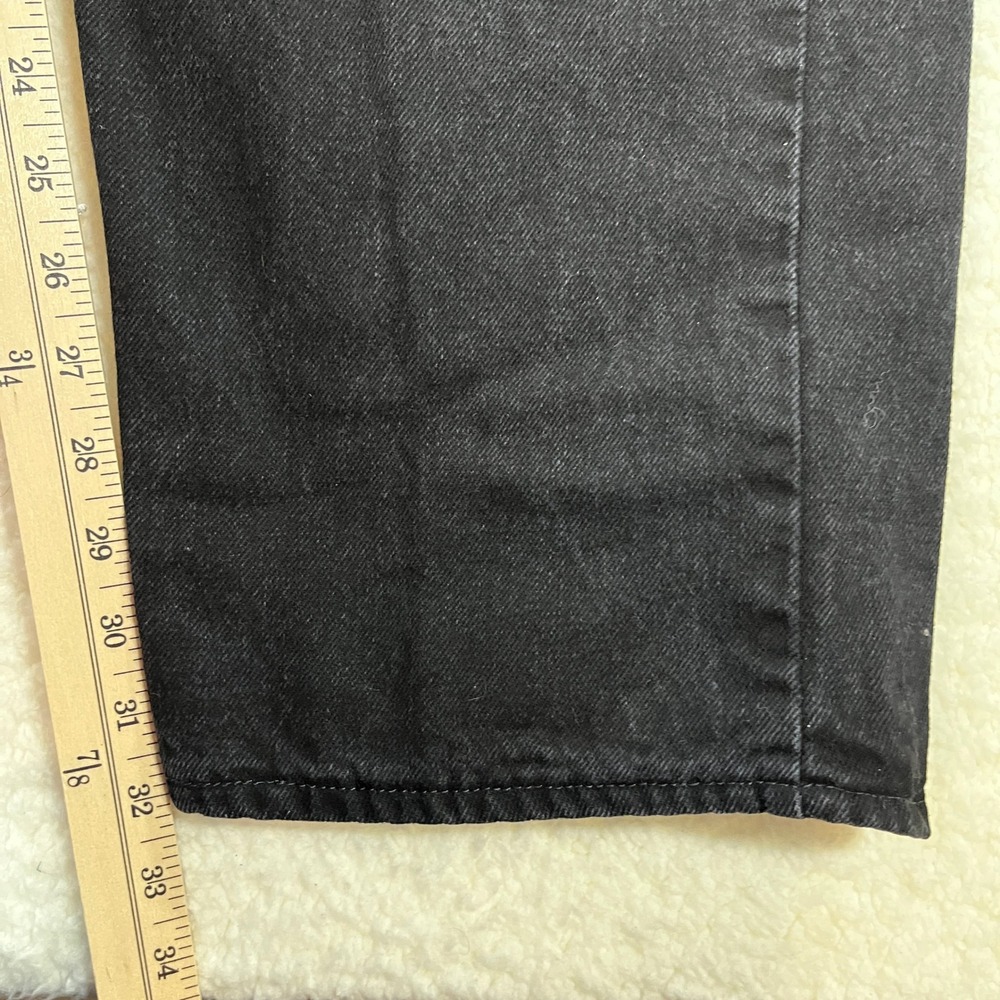 Wrangler Jeans Mens 46 Black Hero Authentic Relaxed Fit Straight Leg Denim - Picture 2 of 9